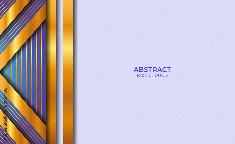 Obraz premium Design Abstract Blue And Gold Style