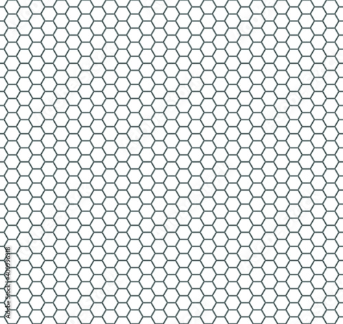 Seamless vector pattern of white honeycomb mosaic. Geometric design. White hexagon tiles background. Print for wrapping, web backgrounds, fabric, decor, surface, packaging, scrapbooking, etc. 