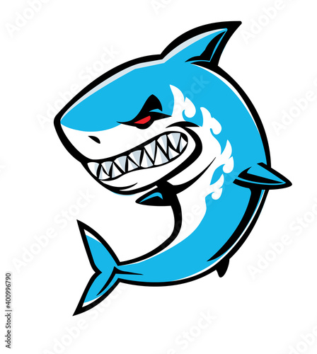  shark icon isolated on white background