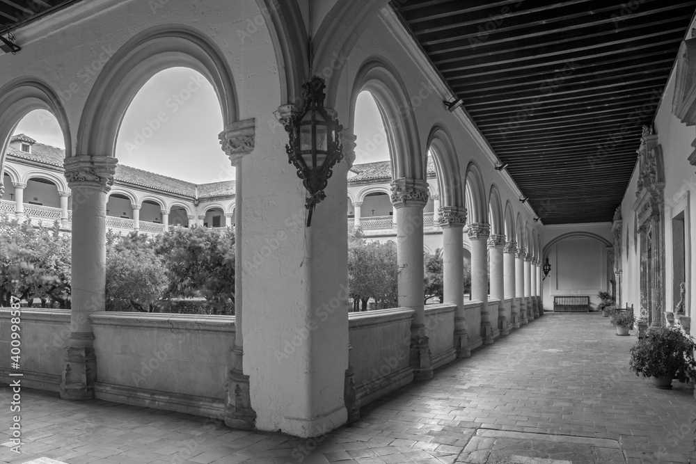 GRANADA, SPAIN - MAY 29, 2015: The atrium of church Monasterio de San Jeronimo.