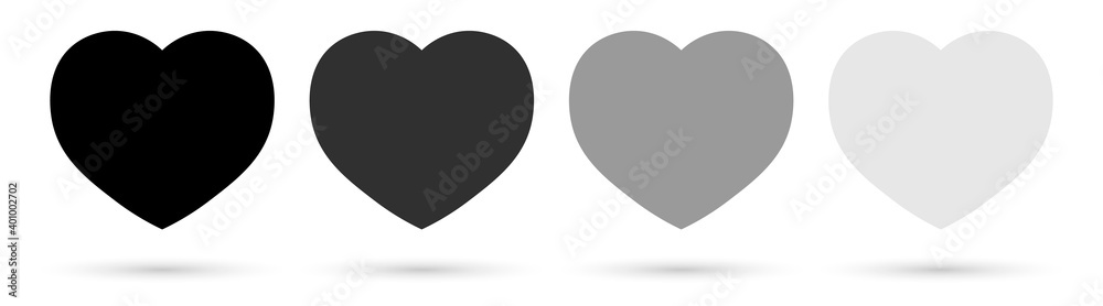 Set heart icons, graphic design template, Valentines Day symbols, vector illustration Set heart icons, graphic design template, Valentines Day symbols, vector illustration