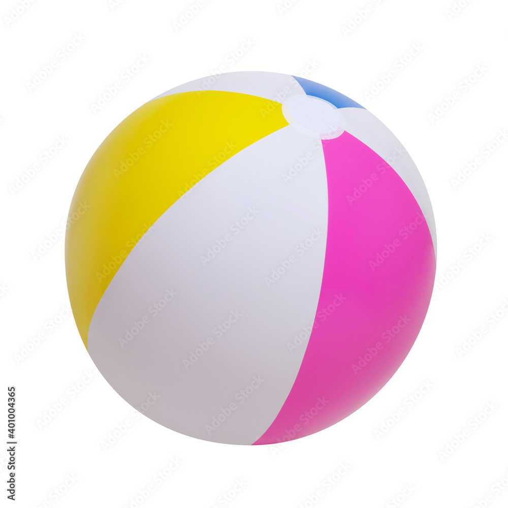 Beach ball on white Beach ball on white