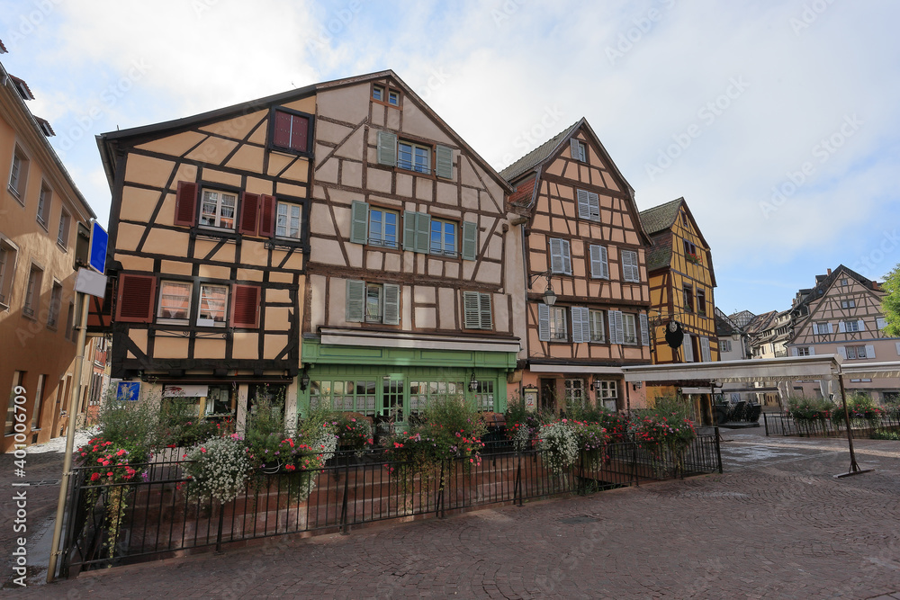 Colmar, most famous town of Alsace, France
