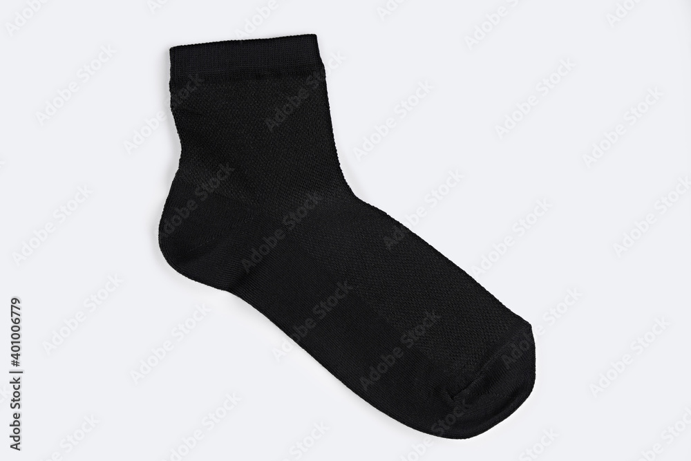Tall socks on an isolated white background. Men's socks. Tall socks on an isolated white background. Men's socks.