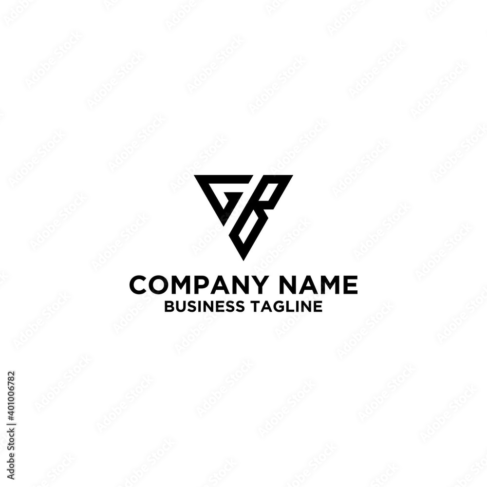 GB initials triangle vector logo designs GB initials triangle vector logo designs