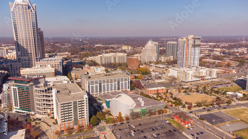 Aerial photo Downtown Charlotte NC United States