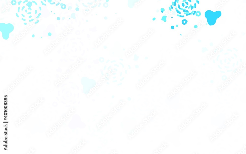 Light BLUE vector backdrop with memphis shapes. Light BLUE vector backdrop with memphis shapes.