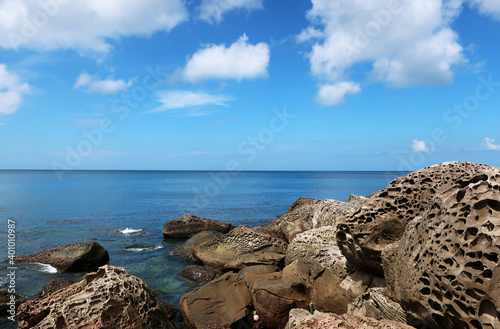 Fulong Beach Steinküste Taiwan photo