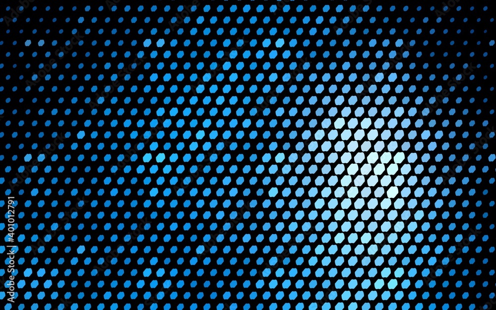 Light BLUE vector red banner with set of circles, dots. Donuts Background. Creative Design Template. Technological halftone illustration.
