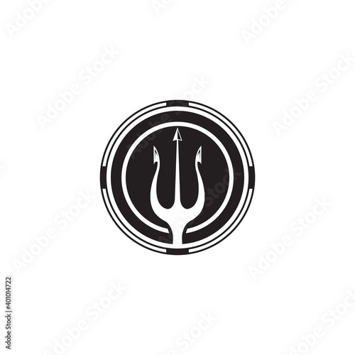 Trident Logo Template vector icon