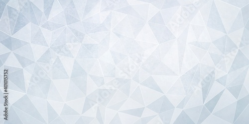 Sfondo blu azzurro pastello. Al centro bianco. Banner futuristico geometrico moderno creativo triangoli © Kateryna Kovarzh