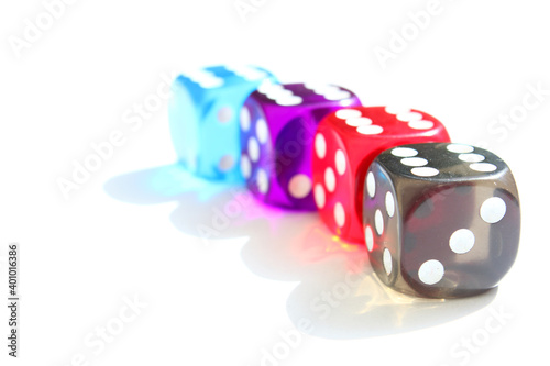 Photography Plastic Dice for gambling