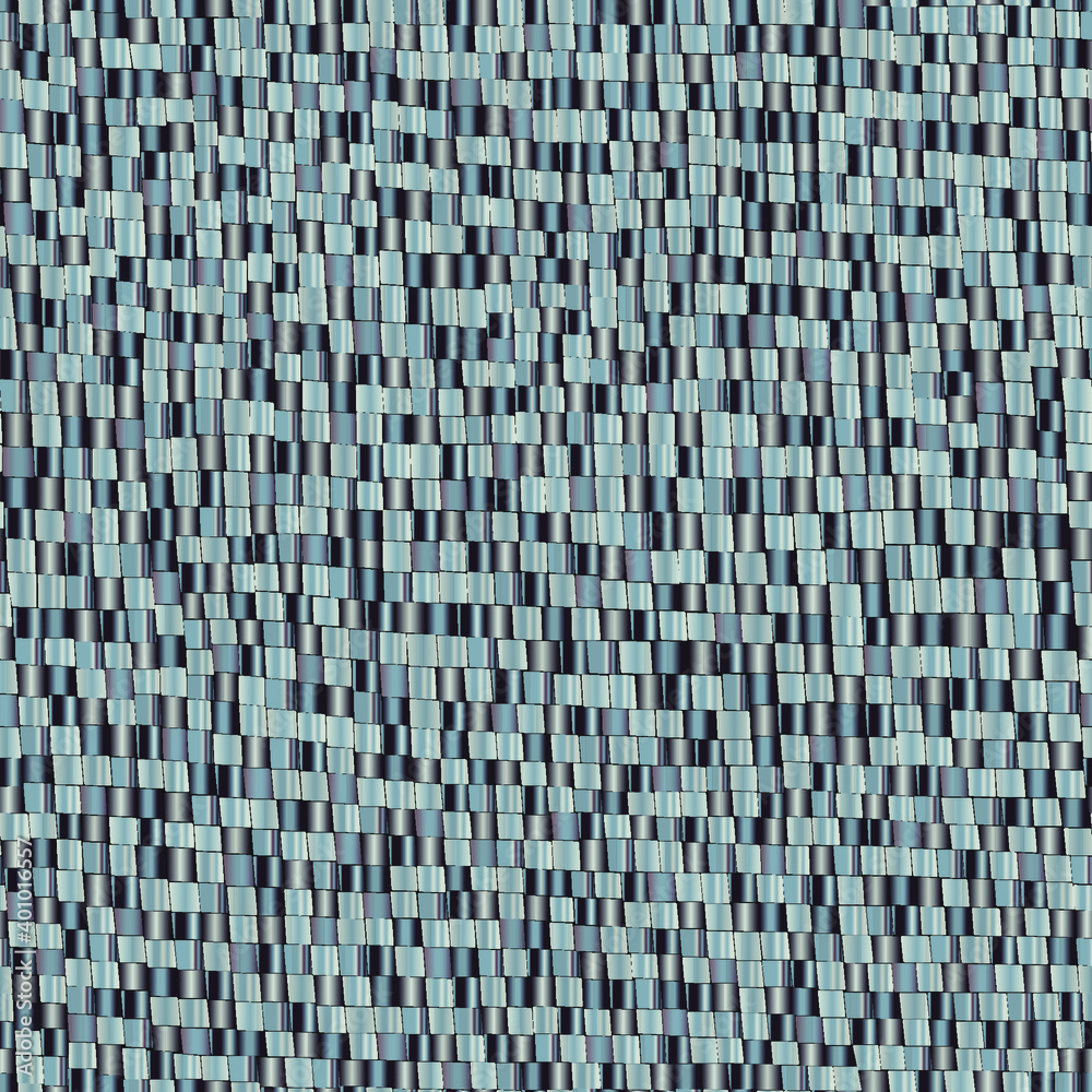 Fototapeta premium Black and grey mosaic pattern. Сhaotic mosaic texture. Square pattern with black geometric design. Seamless pattern. Follow other mosaic patterns in my collections. 