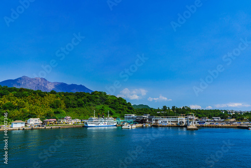 Landscape of Sakurajima island in Kagoshima Japan © show999