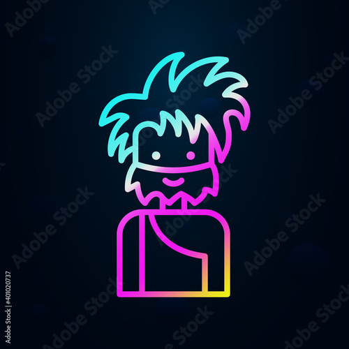 Prehistoric troglodyte nolan icon. Simple thin line, outline vector of prehistoric icons for ui and ux, website or mobile application