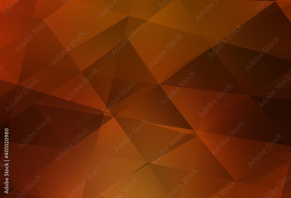 Dark Orange vector abstract mosaic backdrop. Dark Orange vector abstract mosaic backdrop.