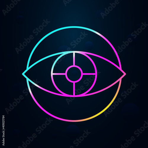 Robotic technology eye nolan icon. Simple thin line, outline vector of robotisc icons for ui and ux, website or mobile application