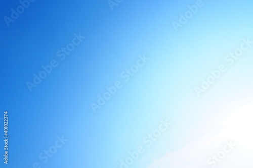 Beautiful bright blue sky in the morning in blue and white shade for background and decoration © TS.PHOTOS