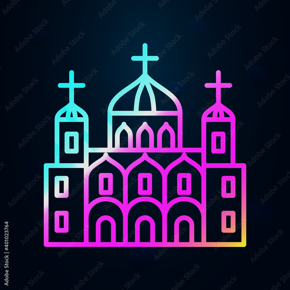 Russian, culture, christianity, church nolan icon. Simple thin line, outline vector of russia icons for ui and ux, website or mobile application