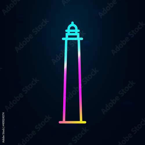 Foros, lighthouse, russia nolan icon. Simple thin line, outline vector of russia icons for ui and ux, website or mobile application