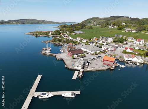 Rennesoy Island aerial view, Rennesoy, Rogaland, Norway photo