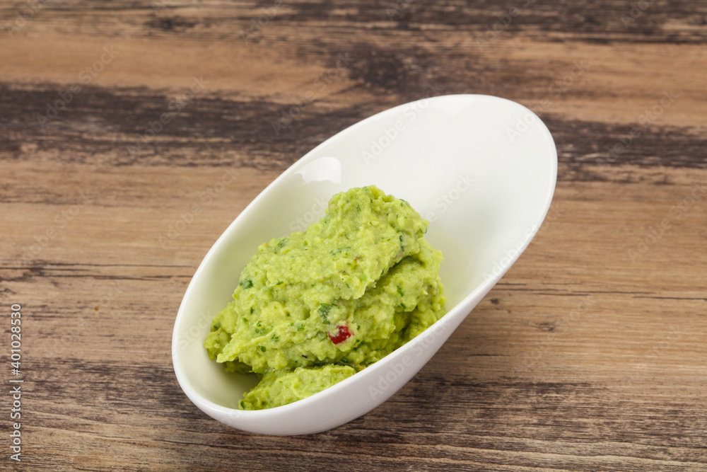 Avocado guacamole sauce with chili pepper Avocado guacamole sauce with chili pepper