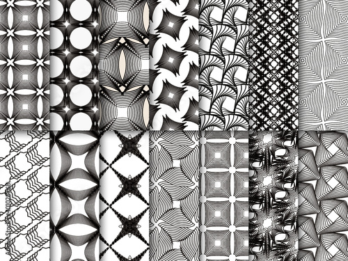 Patrón blanco y negro