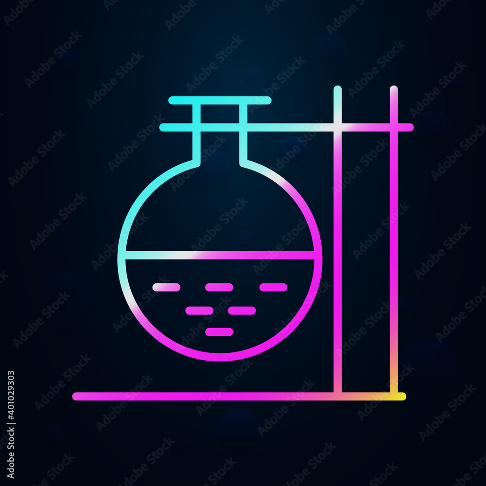 Laboratory flask outline nolan icon. Simple thin line, outline vector of education icons for ui and ux, website or mobile application Laboratory flask outline nolan icon. Simple thin line, outline vector of education icons for ui and ux, website or mobile application