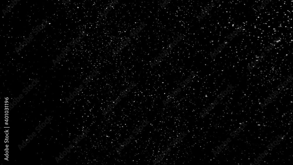 Falling snow isolated on black background Falling snow isolated on black background