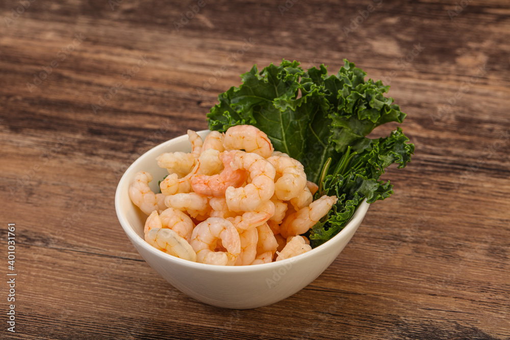 Small unshelled shrimps in the bowl Small unshelled shrimps in the bowl