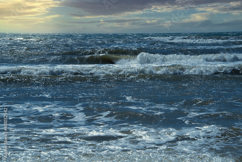 Atlantic Ocean in Florida with a Sunset