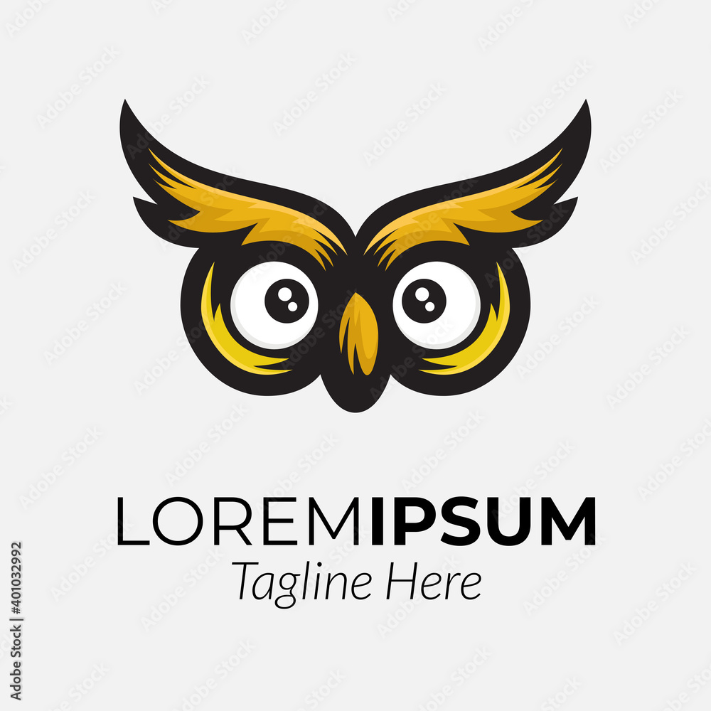 Owl logo design template illustration Owl logo design template illustration