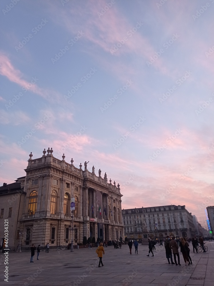 Fototapeta premium Torino, Piazza Castello