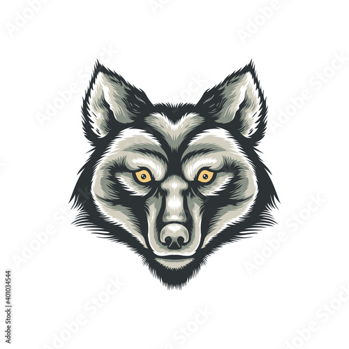 Wolf Head Vector Illustration design