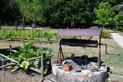 Poulaines; France - july 13 2020 : Poulaines estate photo