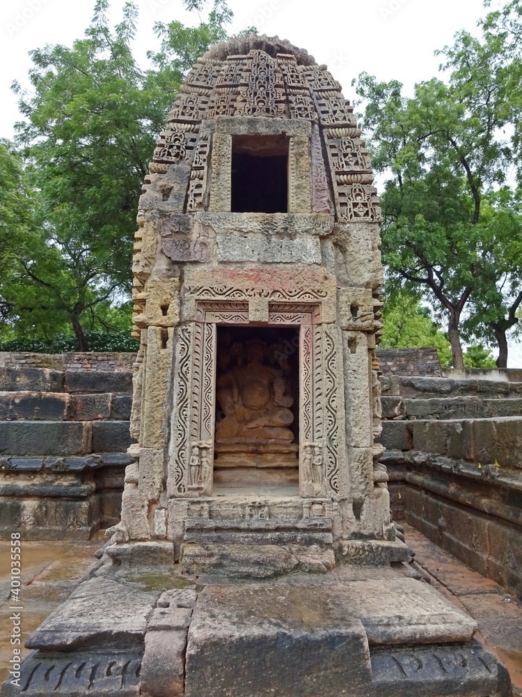 Naklejka premium Modhera, the majestuous Sun Temple of Gujarat,india
