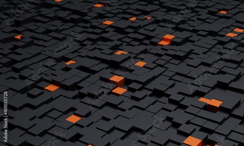 Square block structure background