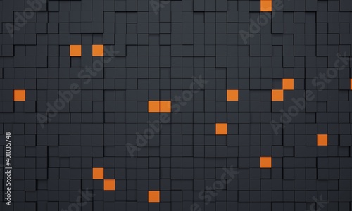 Square block structure background