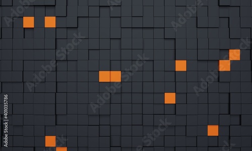 Square block structure background