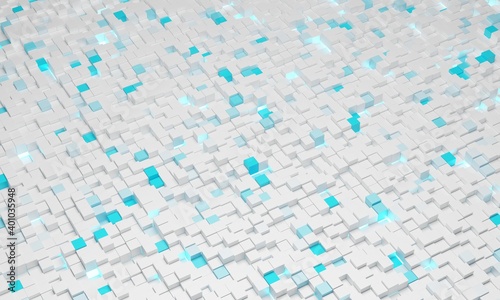 Square block structure background