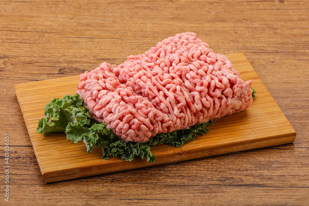 Raw pork minced meat for cooking Raw pork minced meat for cooking