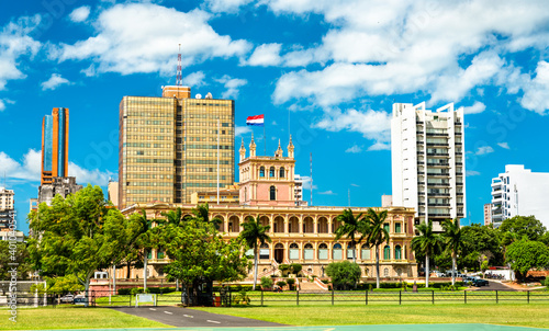 Palacio de Lopez in Asuncion. The office of the President and the Government of Paraguay