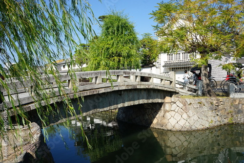 bridge at Kurashiki city, old Japanese town in Okayama prefecture, Japan - 倉敷 美観地区 岡山県 日本 