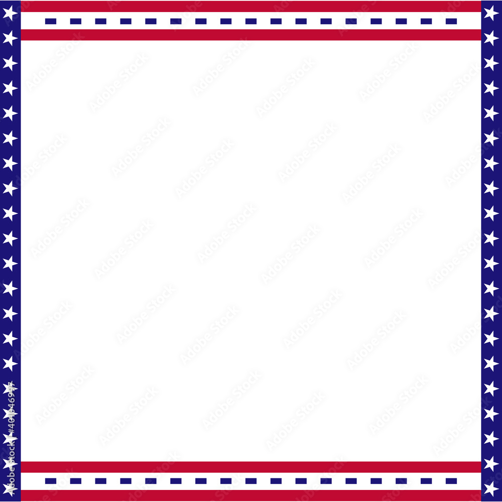 Patriotic border divider american usa flag Patriotic border divider american usa flag