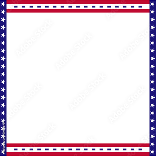 Wallpaper Mural Patriotic border divider american usa flag Torontodigital.ca
