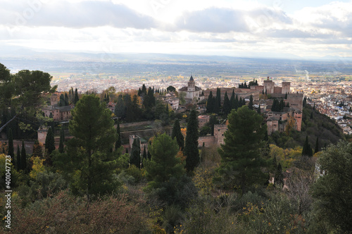 Obraz na płótnie Alhambra palace, Granada, Andalusia. December 2020 w salonie