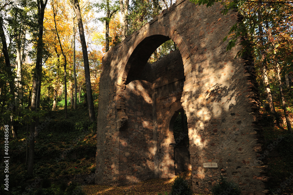 Puerta Bib-Rambla, Granada, Alhambra. recently restored (December 2020)