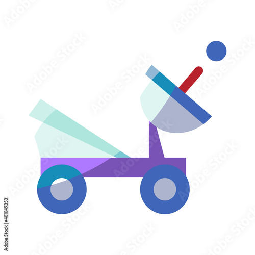 Icon of a spacecraft. Space object - Vector illustraiton