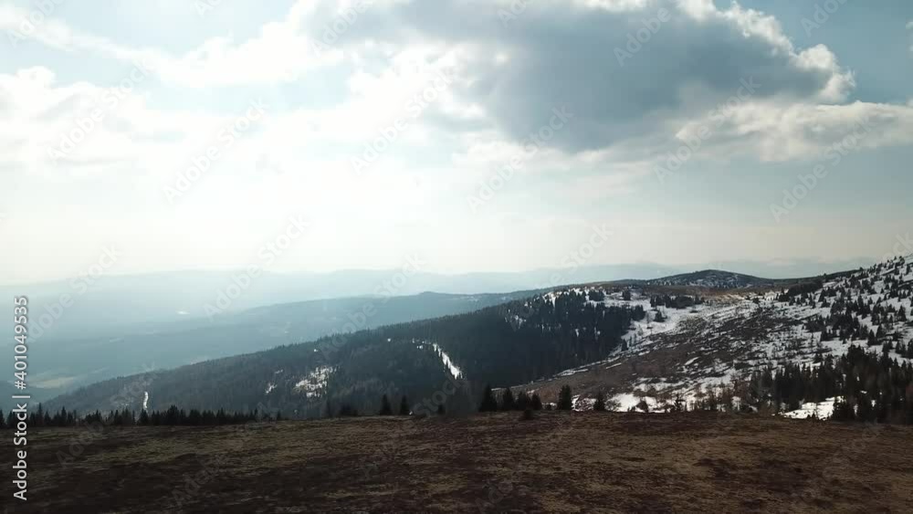A panoramic view from the Seiner Kreuz, a peak in Austrian Alps. There are a few snow fields around. Early spring in the mountains. Endless mountain chains in the back. Wanderlust. Raw landscape
A panoramic view from the Seiner Kreuz, a peak in Austrian Alps. There are a few snow fields around. Early spring in the mountains. Endless mountain chains in the back. Wanderlust. Raw landscape