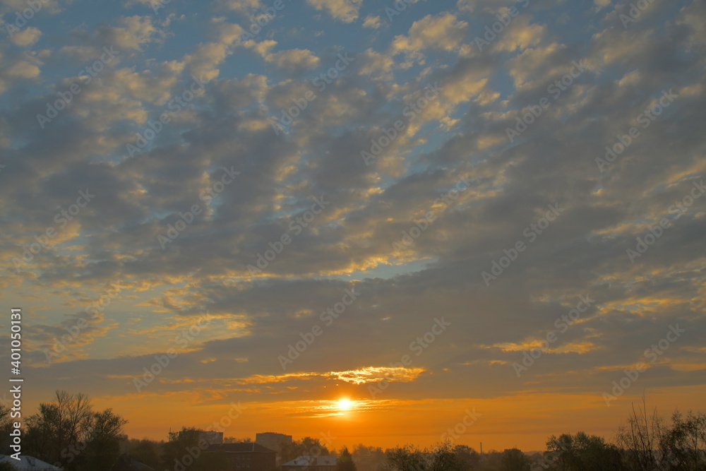 dawn over the outskirt of the city dawn over the outskirt of the city